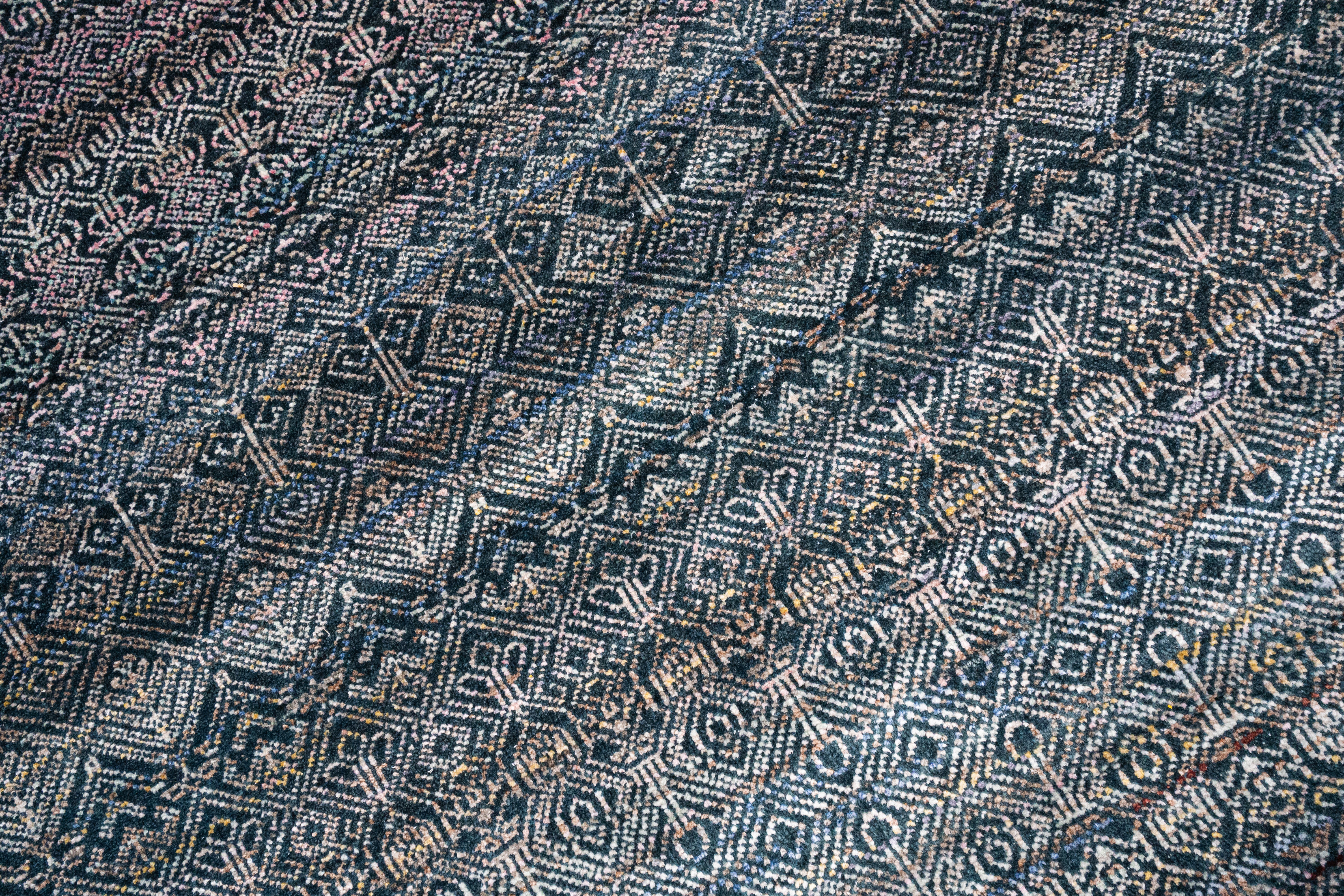 Handknotted Carpet, DIA - 1207 MC3, Blue Mix